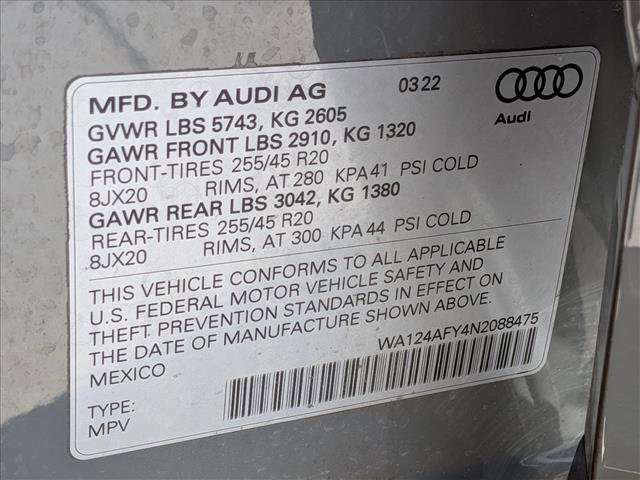 Used 2022 Audi SQ5 Premium Plus w/ Premium Plus Package AWD/4WD image 26