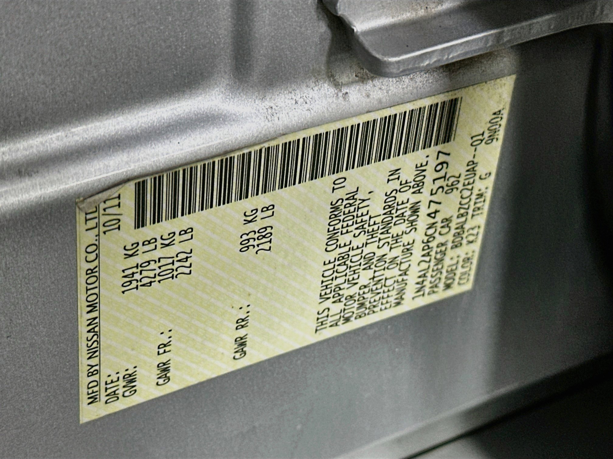 Used 2012 Nissan Altima 2.5 S FWD image 12