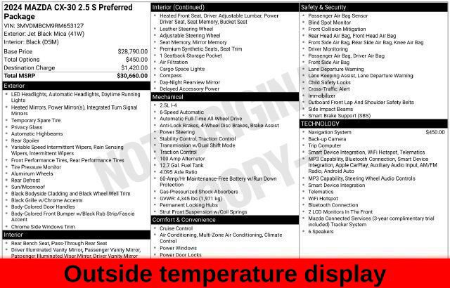 Used 2024 MAZDA CX-30 AWD 2.5 S w/ Preferred Package image 68