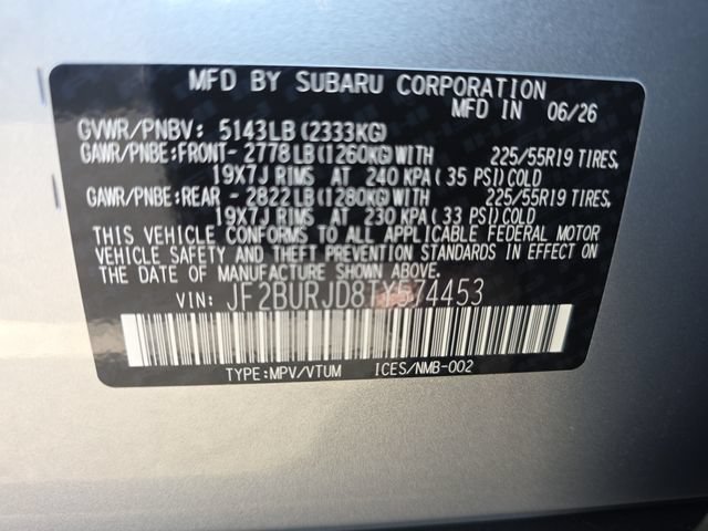 New 2026 Subaru Outback Touring XT AWD/4WD image 25