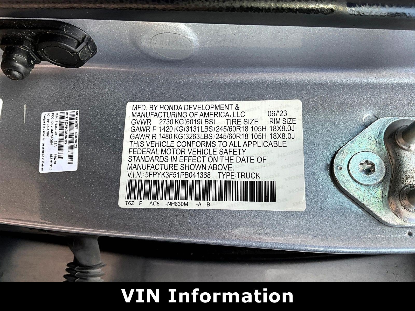 Used 2023 Honda Ridgeline RTL image 18