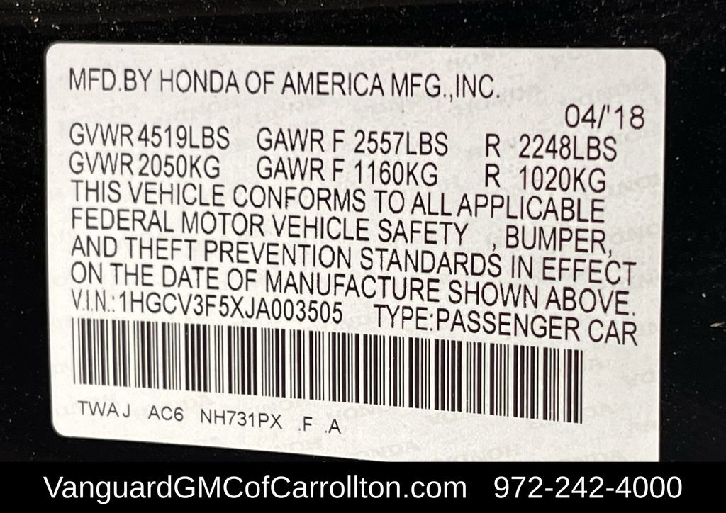 Used 2018 Honda Accord EX-L image 31