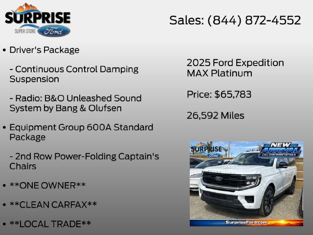 Used 2025 Ford Expedition Max Platinum w/ Driver's Package AWD/4WD image 7