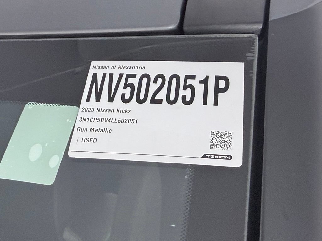 Certified 2020 Nissan Kicks S FWD image 29