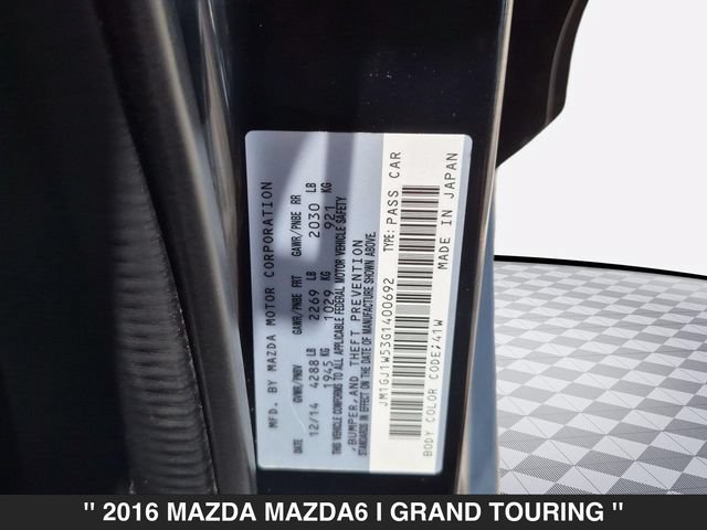 Used 2016 MAZDA MAZDA6 Grand Touring w/ GT Technology Package FWD image 35