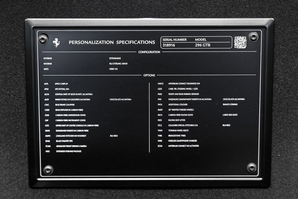 Certified 2025 Ferrari 296 GTB RWD image 20