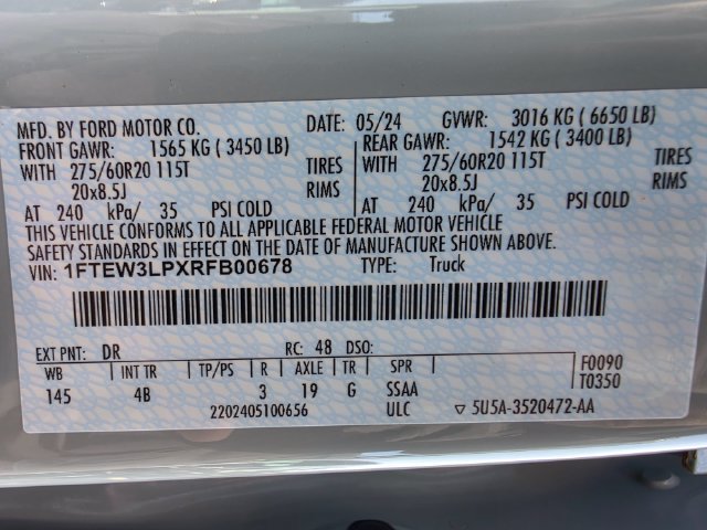 Used 2024 Ford F150 XLT w/ Equipment Group 303A High AWD/4WD image 31