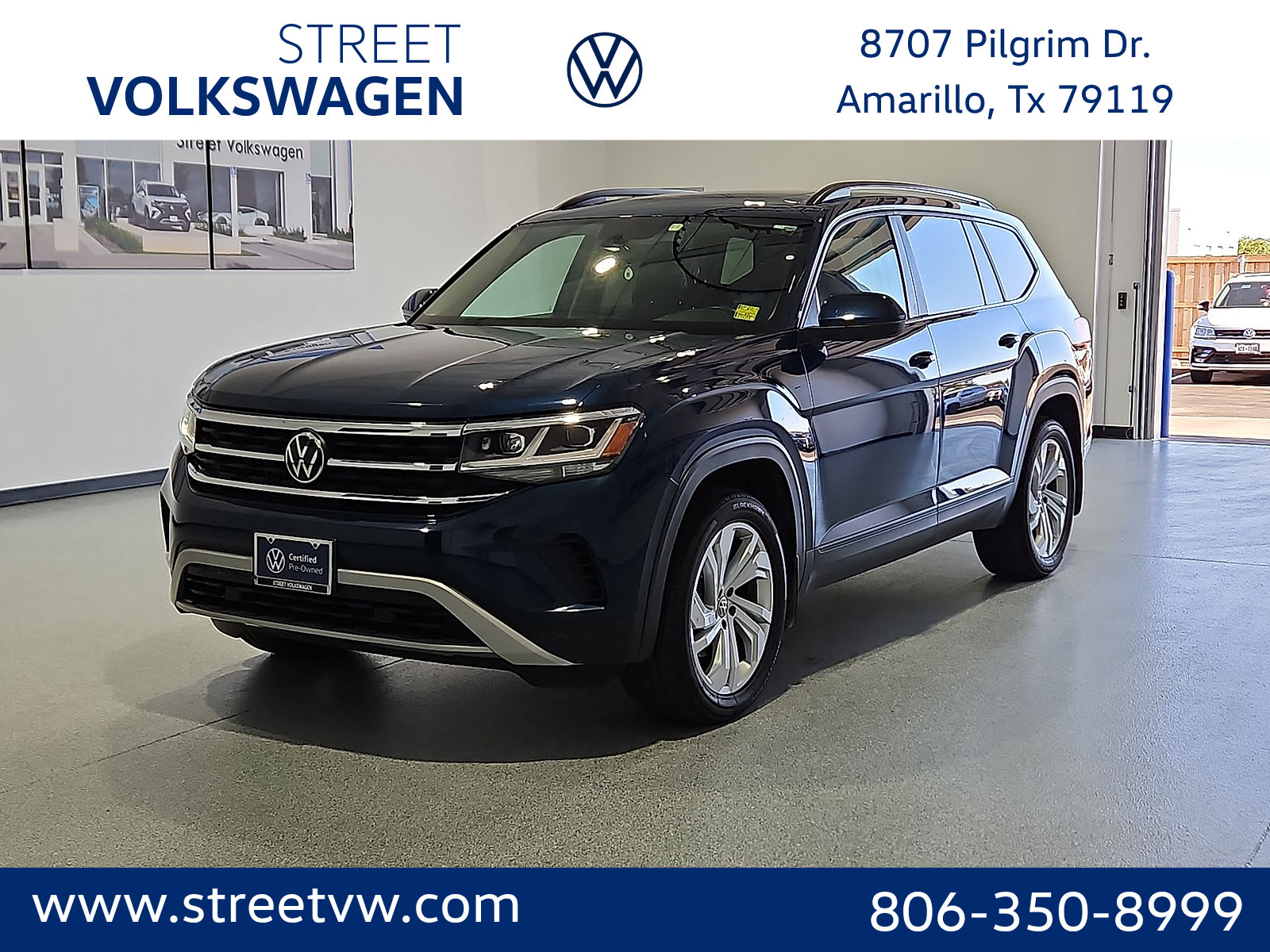 Certified 2021 Volkswagen Atlas SE w/ Panoramic Sunroof Package