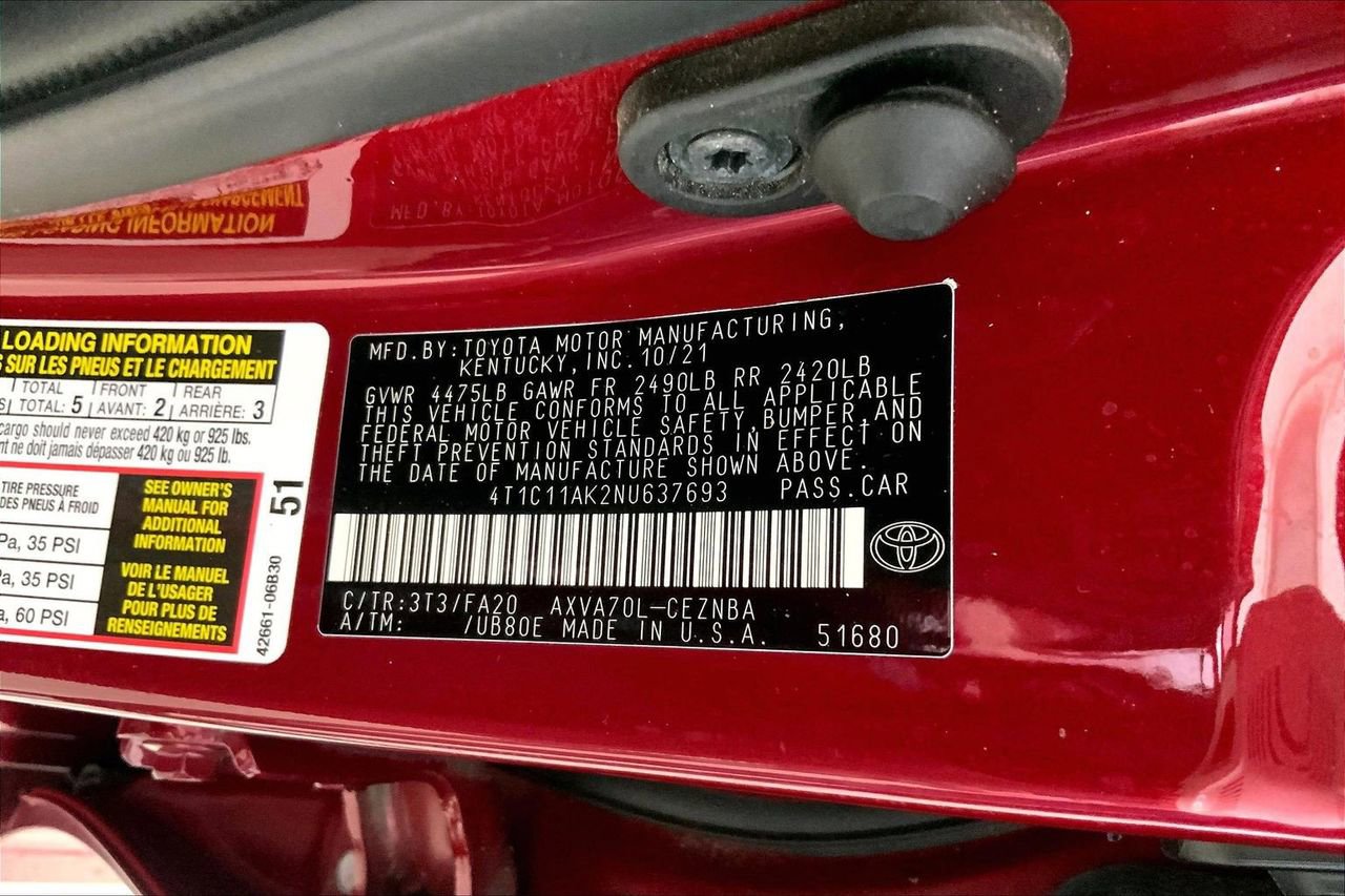 Used 2022 Toyota Camry LE FWD image 33