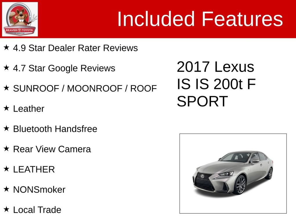 Used 2017 Lexus IS 200t RWD image 4
