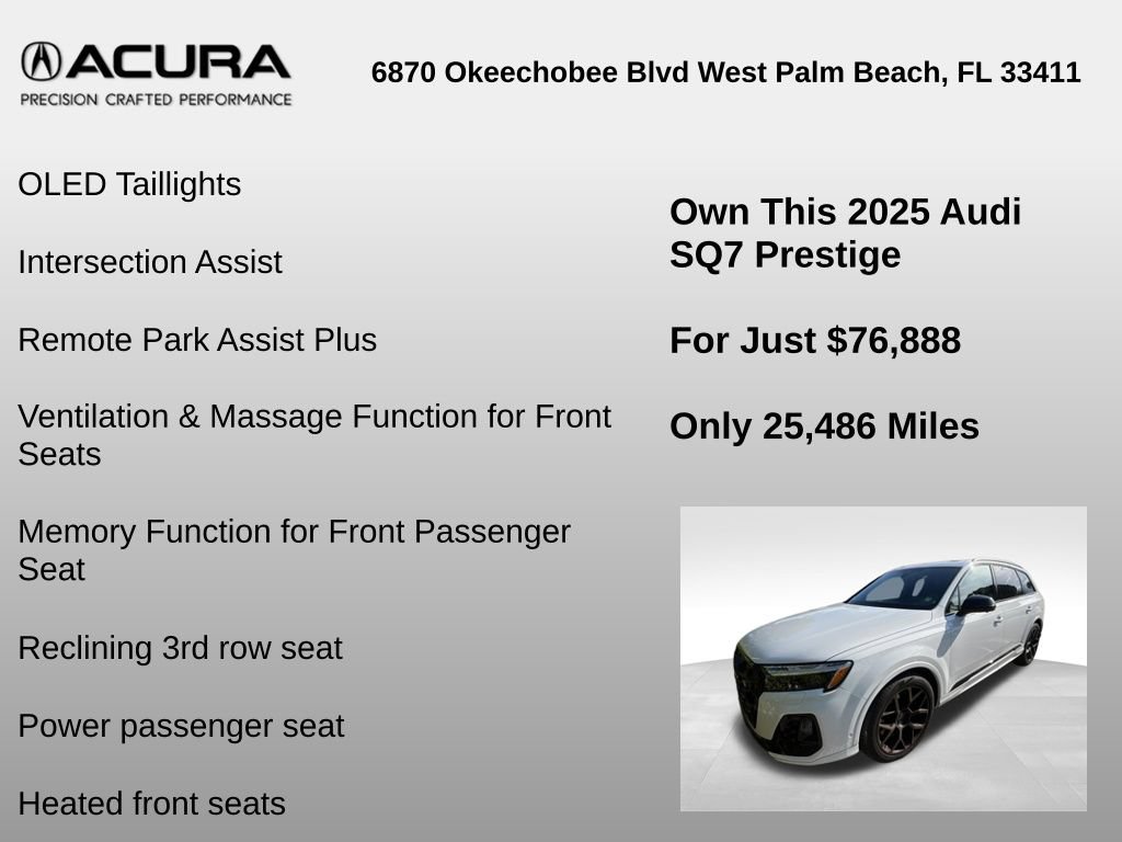 Used 2025 Audi SQ7 Prestige AWD/4WD image 14
