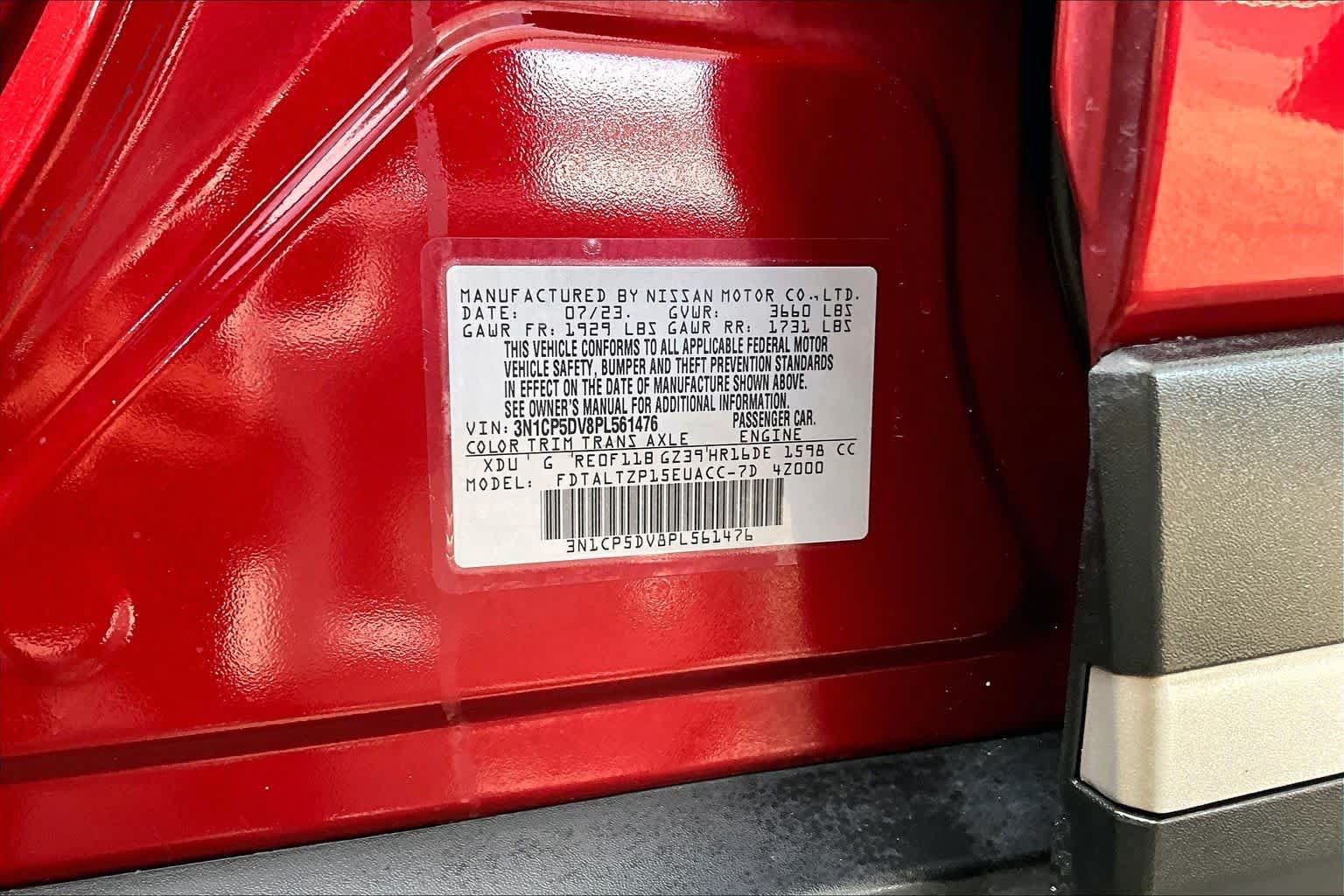 Certified 2023 Nissan Kicks SR w/ SR Premium Package FWD image 33