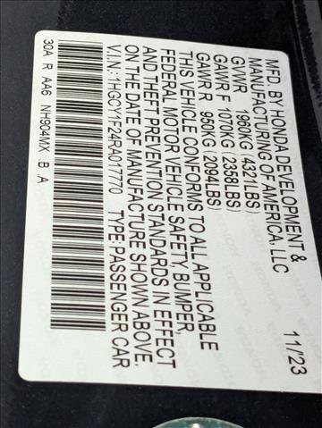 Certified 2024 Honda Accord LX image 23