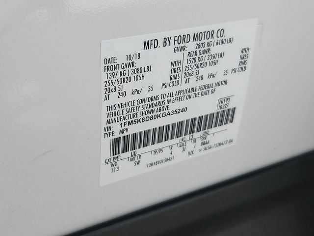 Used 2019 Ford Explorer XLT w/ Equipment Group 202A AWD/4WD image 27