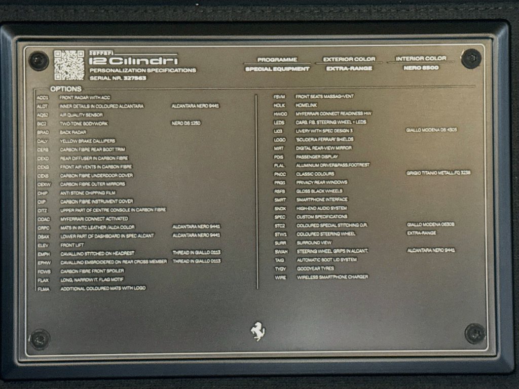 Certified 2026 Ferrari 12Cilindri RWD image 27