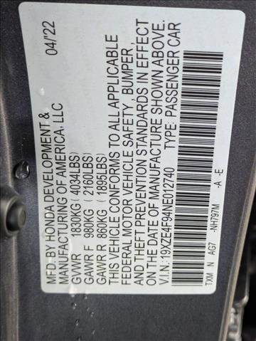 Certified 2022 Honda Insight Touring image 25