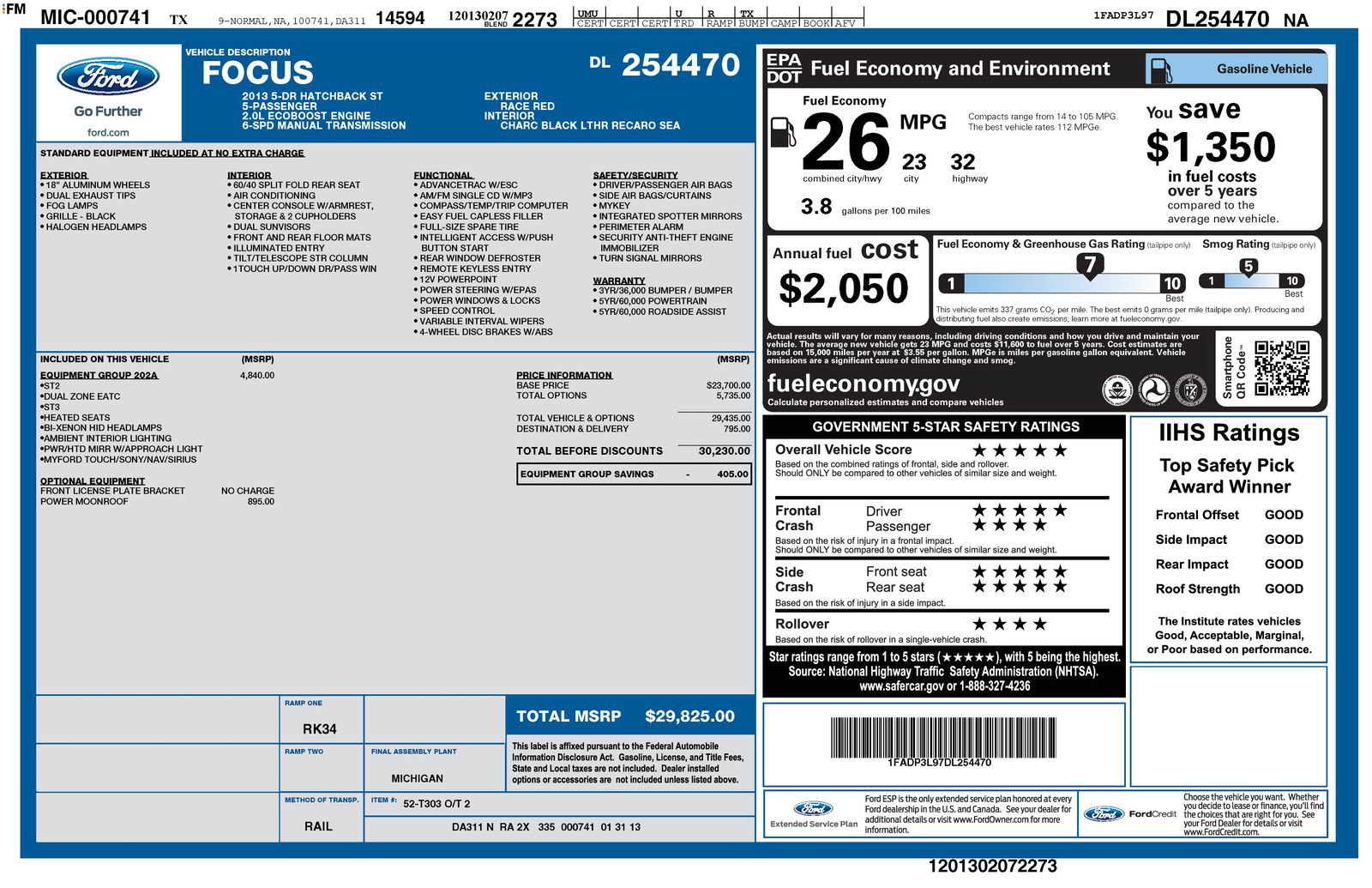 Used 2013 Ford Focus ST FWD image 11