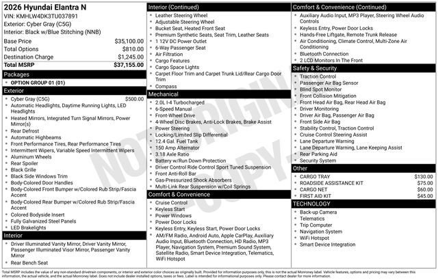 New 2026 Hyundai Elantra N image 23