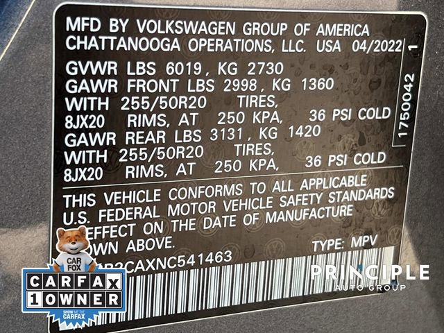 Used 2022 Volkswagen Atlas SEL AWD/4WD image 39