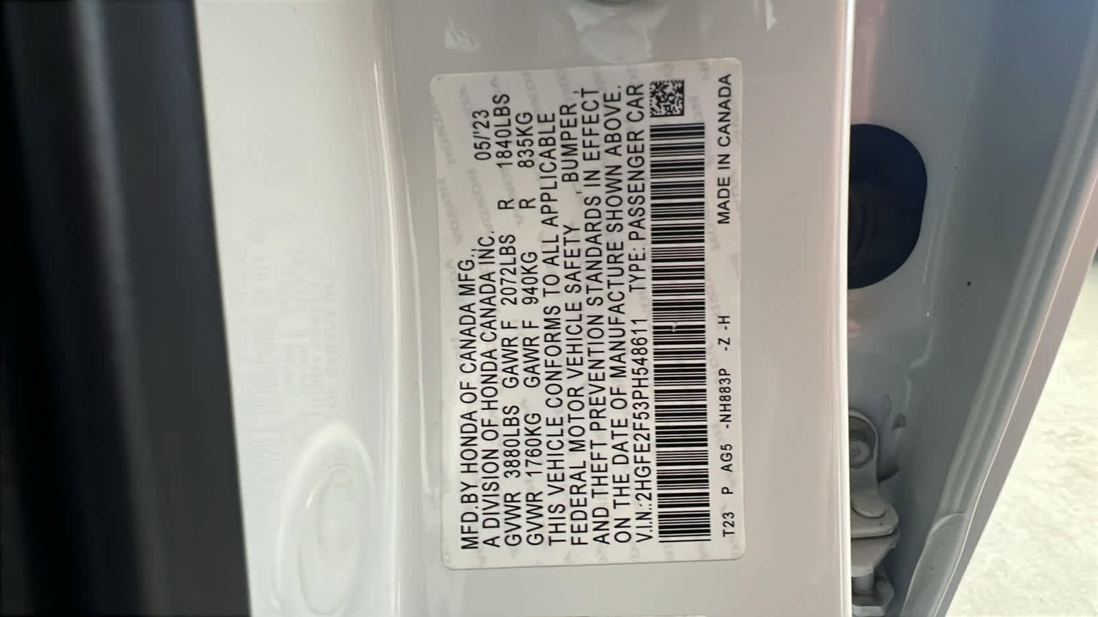 Used 2023 Honda Civic Sport image 17