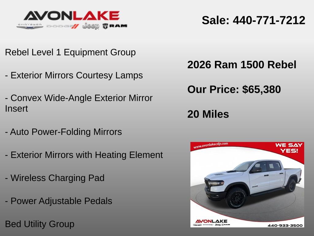New 2026 RAM 1500 Rebel w/ Bed Utility Group image 12