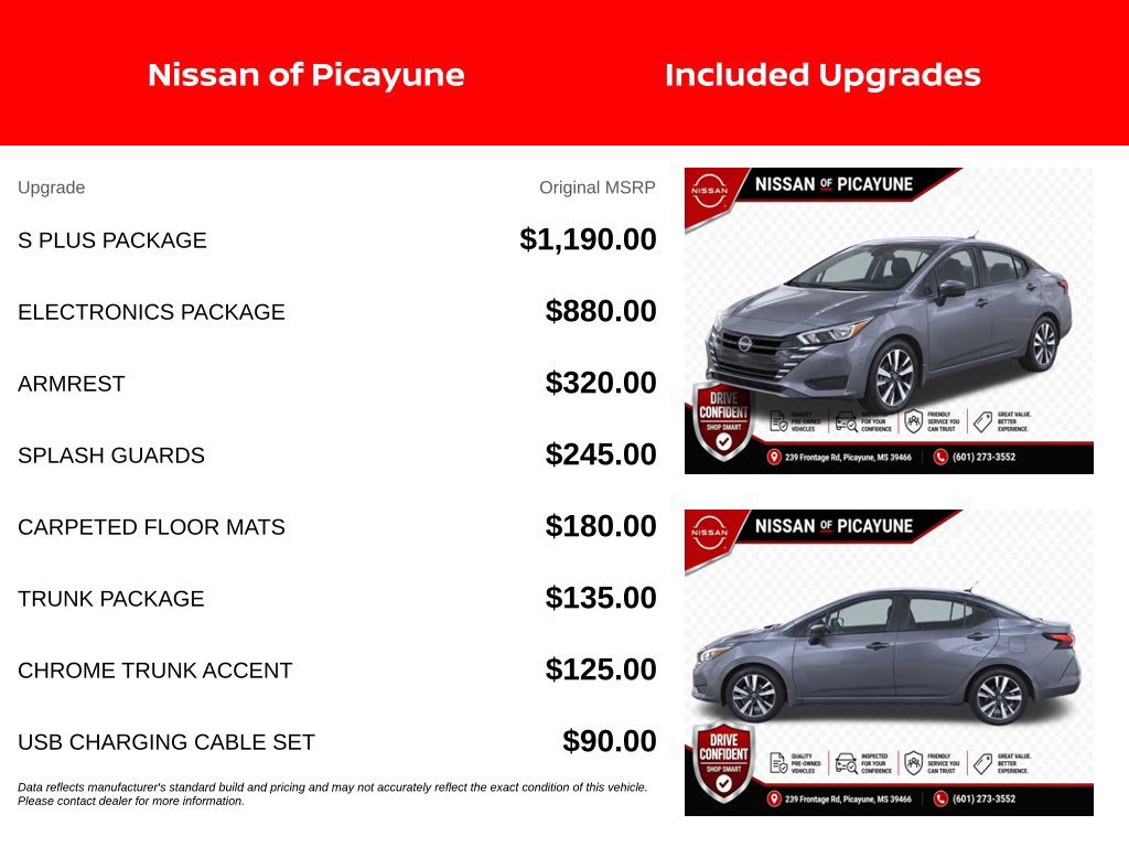 Certified 2024 Nissan Versa S w/ S Plus Package FWD image 7