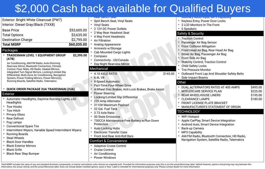 New 2026 RAM 2500 Tradesman AWD/4WD image 5