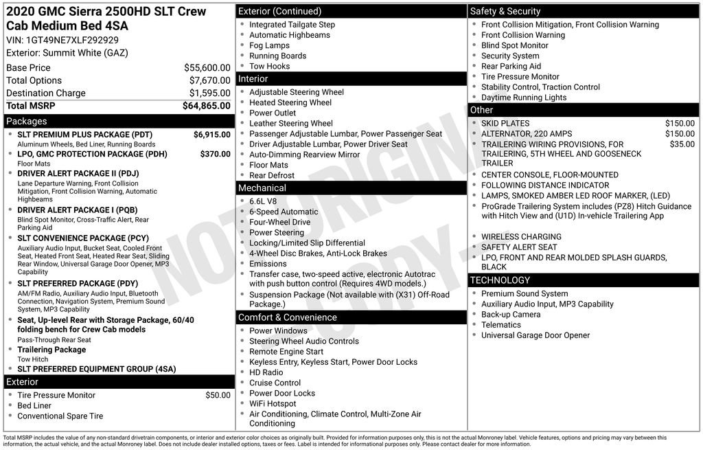 Used 2020 GMC Sierra 2500 SLT w/ SLT Premium Plus Package image 6