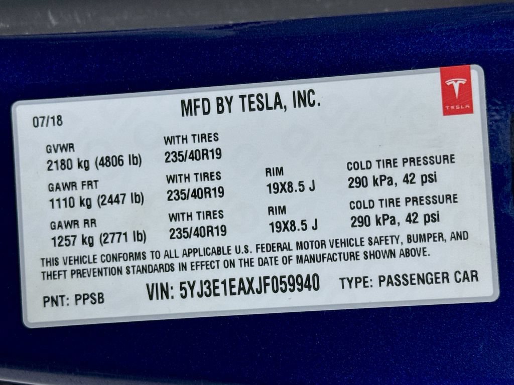 Used 2018 Tesla Model 3 Long Range RWD image 24