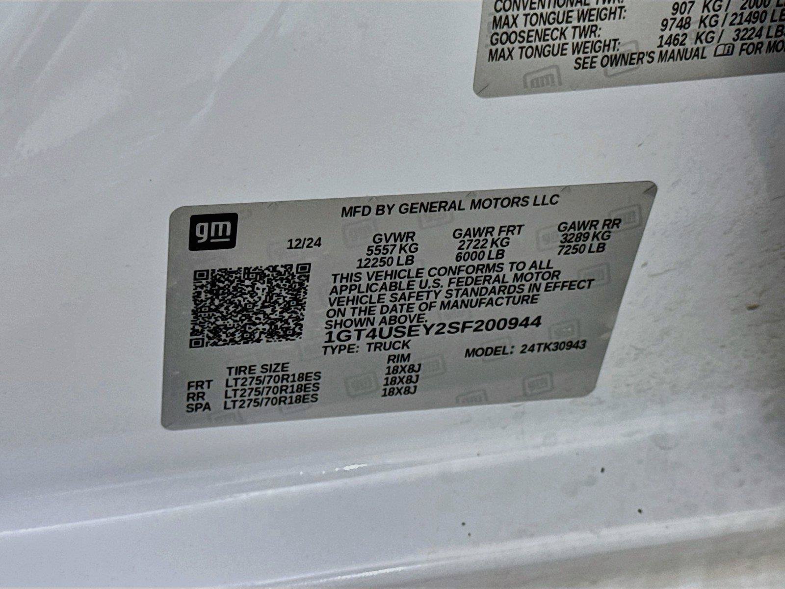 Certified 2025 GMC Sierra 3500 Pro w/ Convenience Package AWD/4WD image 29