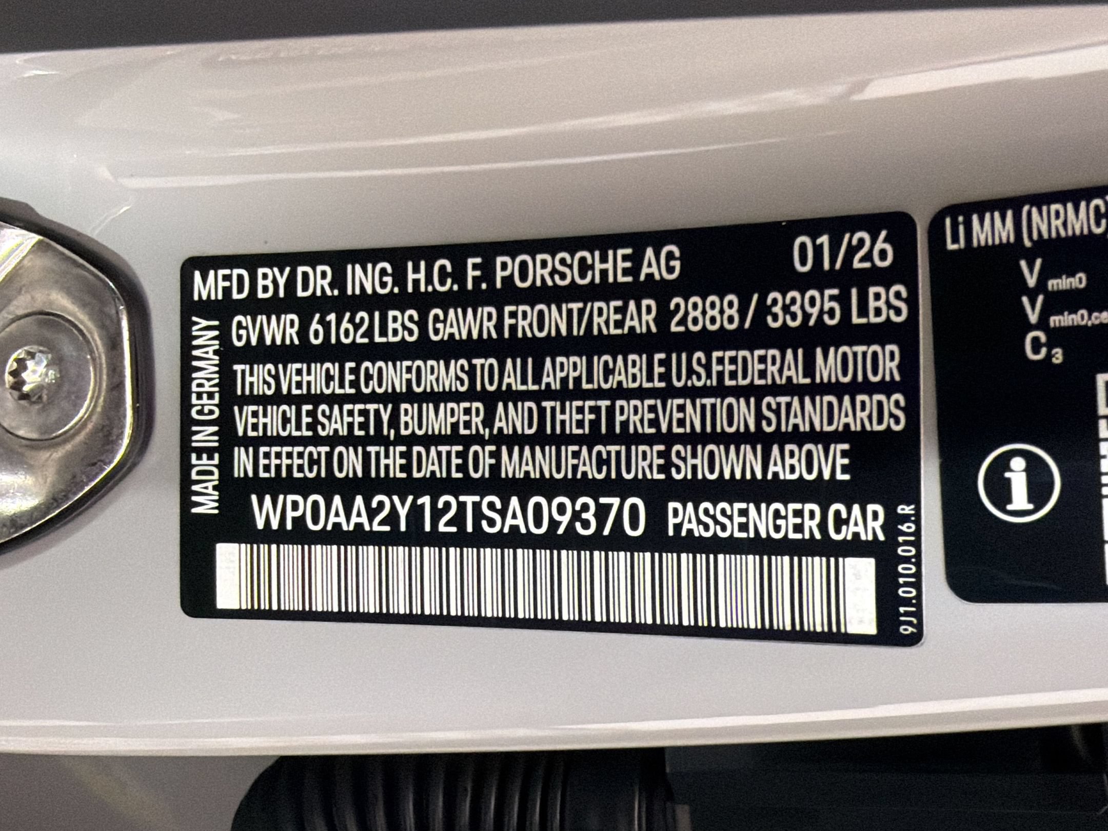 Certified 2026 Porsche Taycan RWD image 22