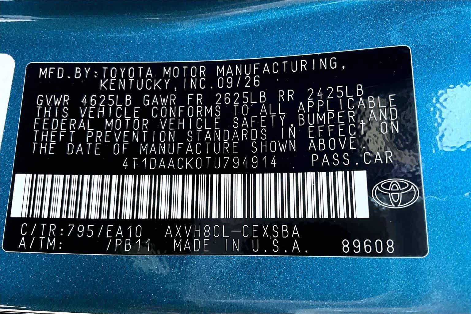 New 2026 Toyota Camry SE FWD image 21