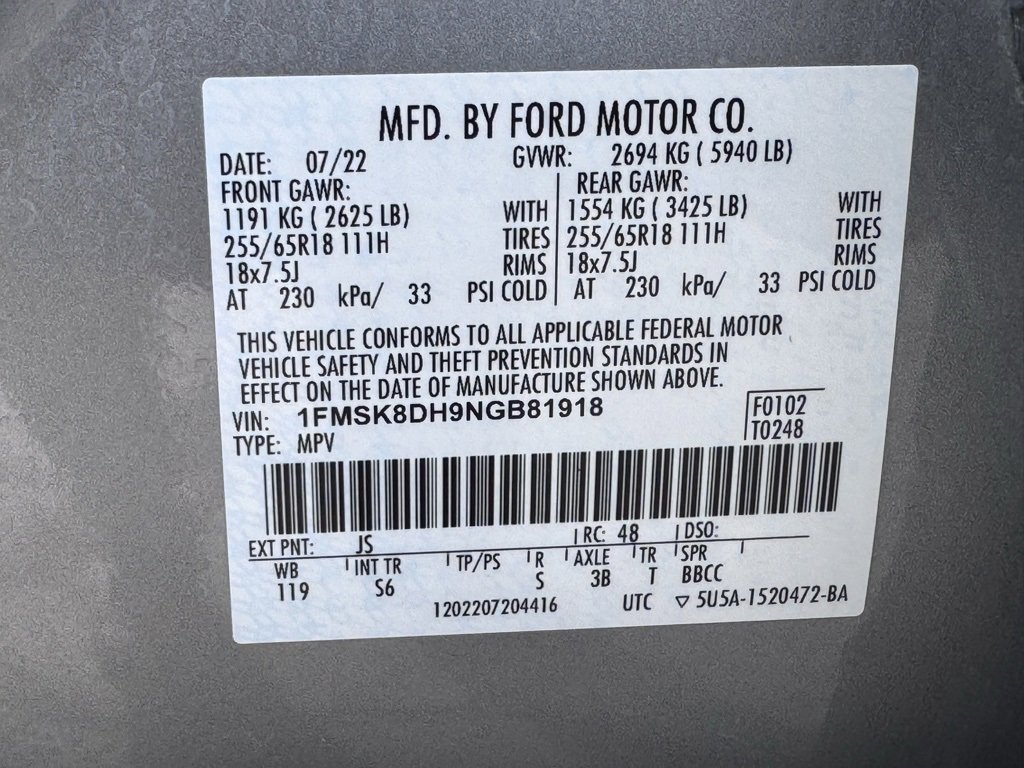 Used 2022 Ford Explorer XLT w/ Equipment Group 202A image 45