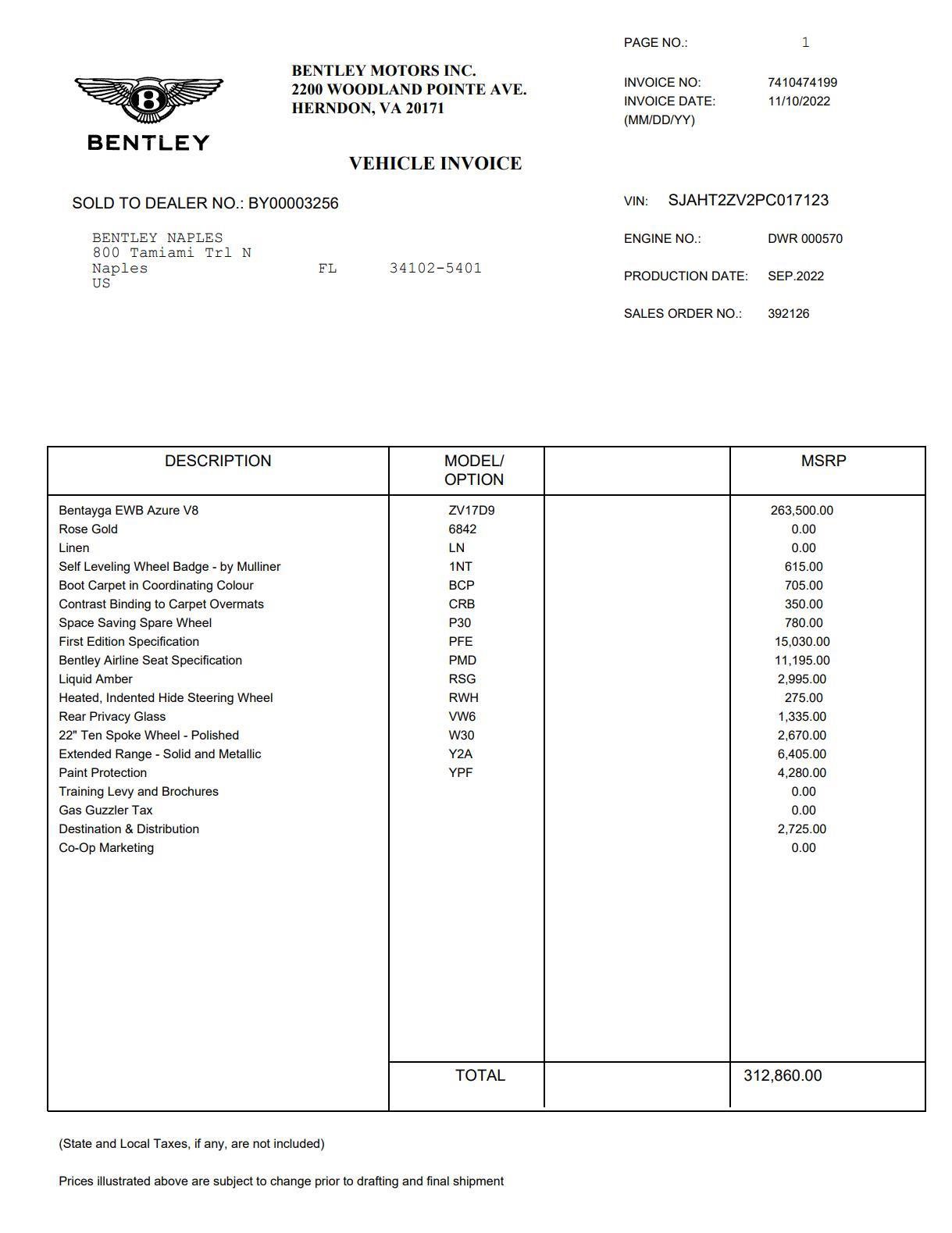 Used 2023 Bentley Bentayga Extended Wheelbase image 62