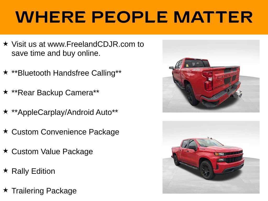 Used 2021 Chevrolet Silverado 1500 Custom w/ Rally Edition image 9