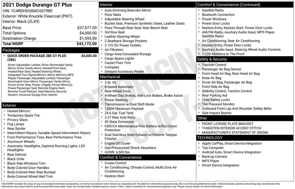 Used 2021 Dodge Durango GT image 9