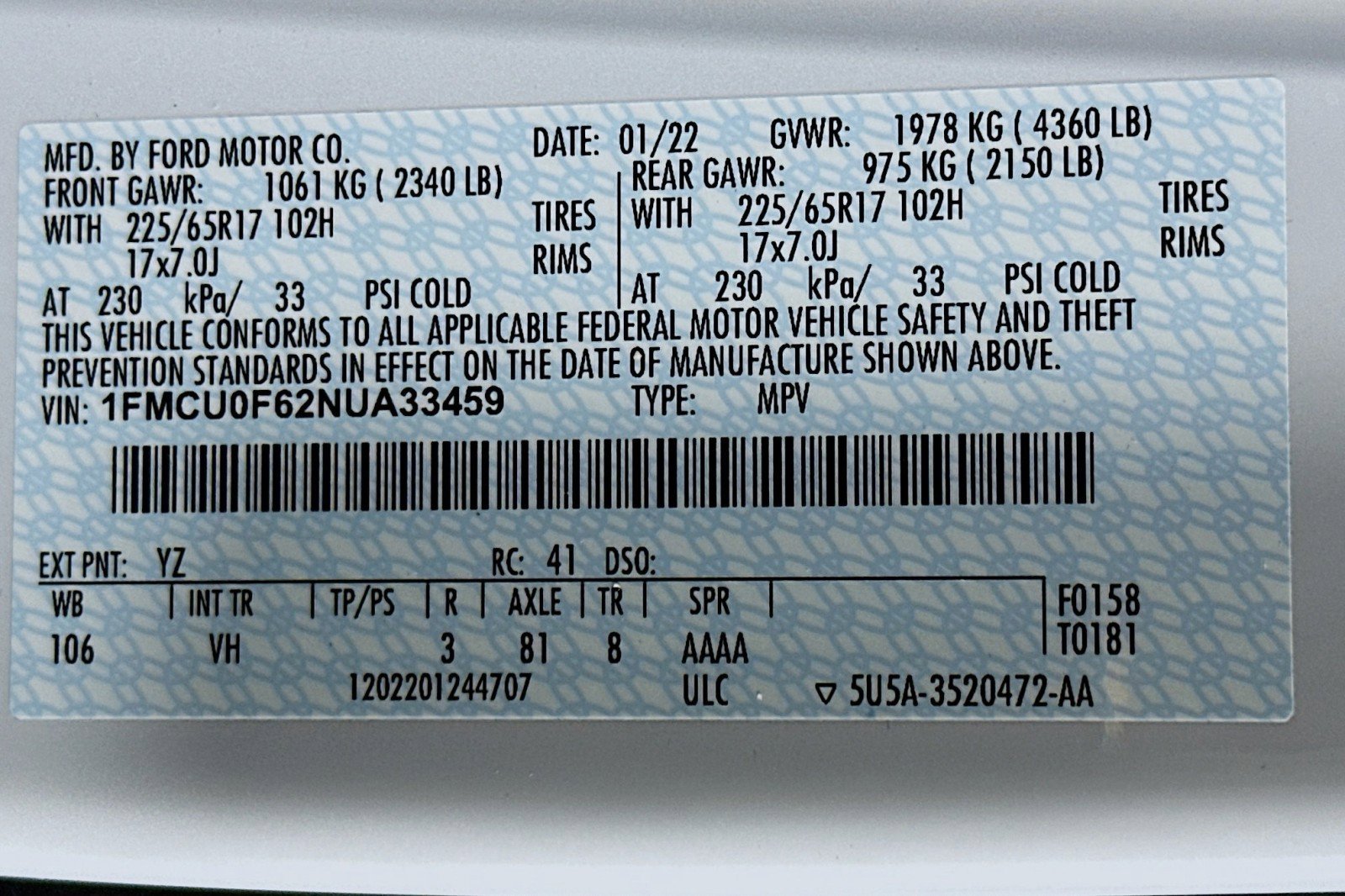 Used 2022 Ford Escape S image 24