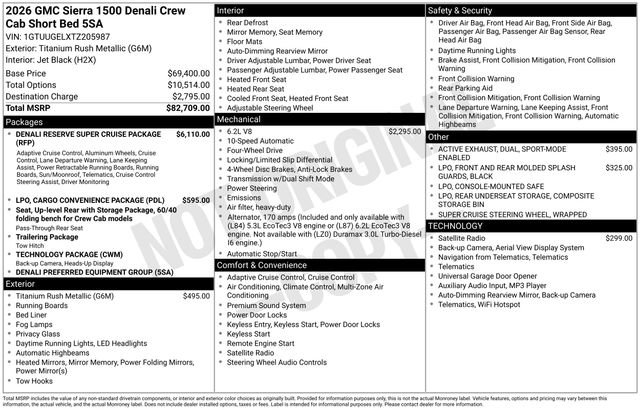 New 2026 GMC Sierra 1500 Denali AWD/4WD image 4