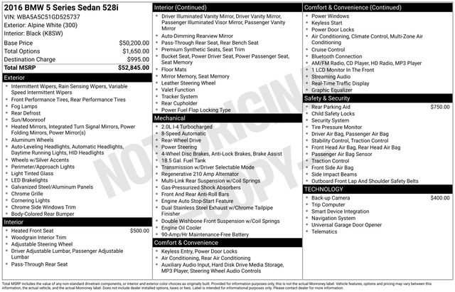 Used 2016 BMW 528i Sedan image 29