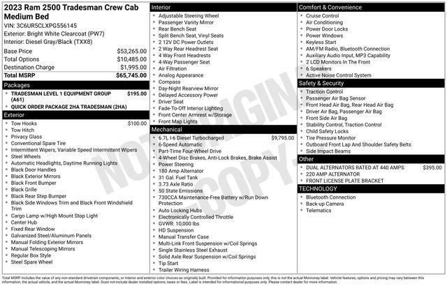 Used 2023 RAM 2500 Tradesman image 2