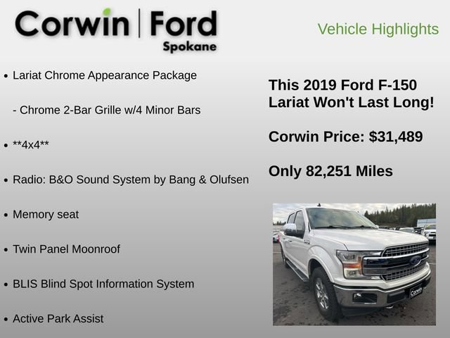 Used 2019 Ford F150 Lariat w/ Equipment Group 502A Luxury image 18