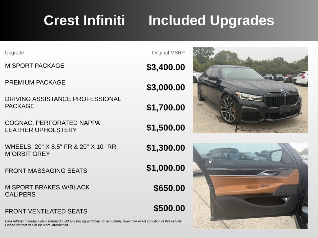 Used 2022 BMW 740i w/ M Sport Package RWD image 5