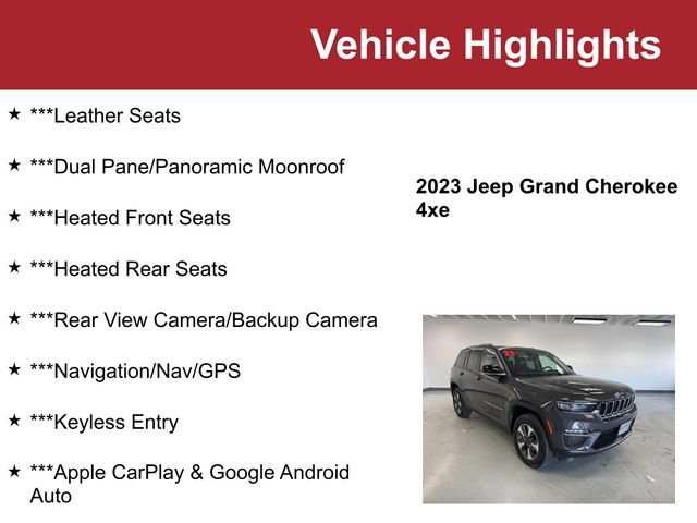 Used 2023 Jeep Grand Cherokee 4WD 4xe image 2