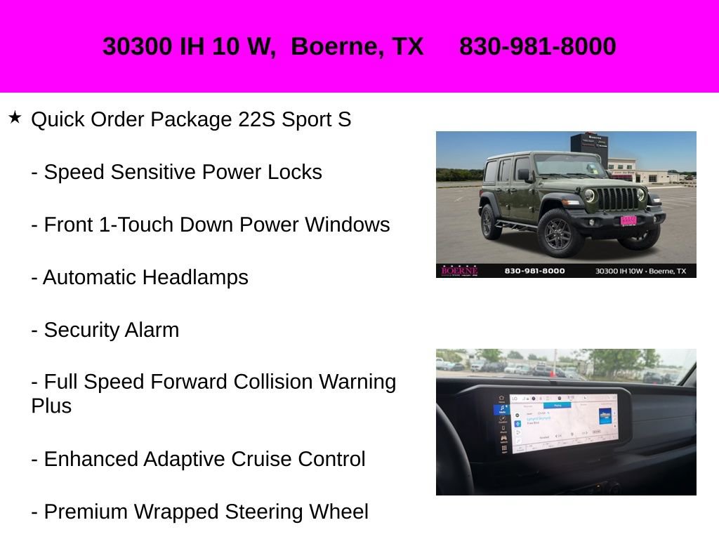 Used 2024 Jeep Wrangler Unlimited Sport AWD/4WD image 20