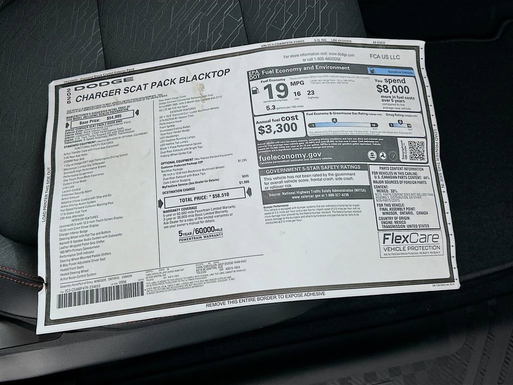 New 2026 Dodge Charger Scat Pack w/ Blacktop Package image 12