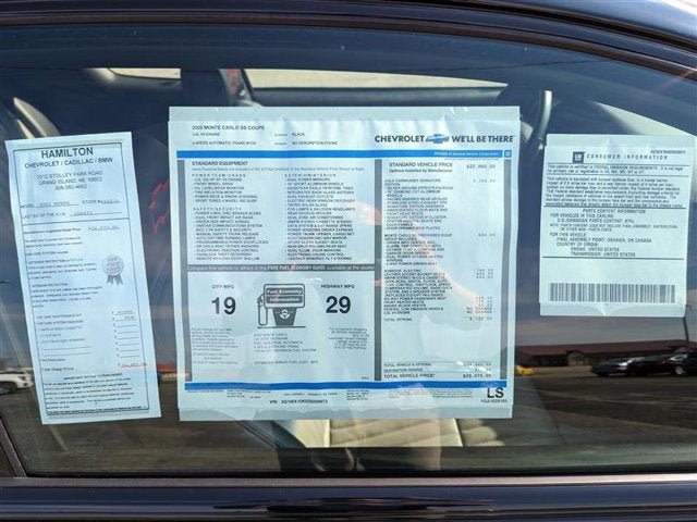 Used 2002 Chevrolet Monte Carlo SS w/ Preferred Equipment Group FWD image 12