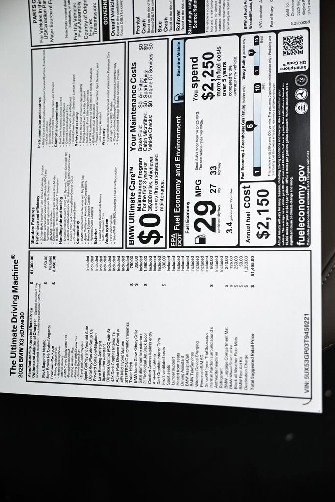 New 2026 BMW X3 xDrive30 w/ Premium Package AWD/4WD image 25