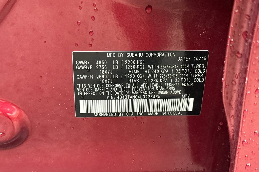 Used 2020 Subaru Outback Limited w/ Popular Package #2 image 33