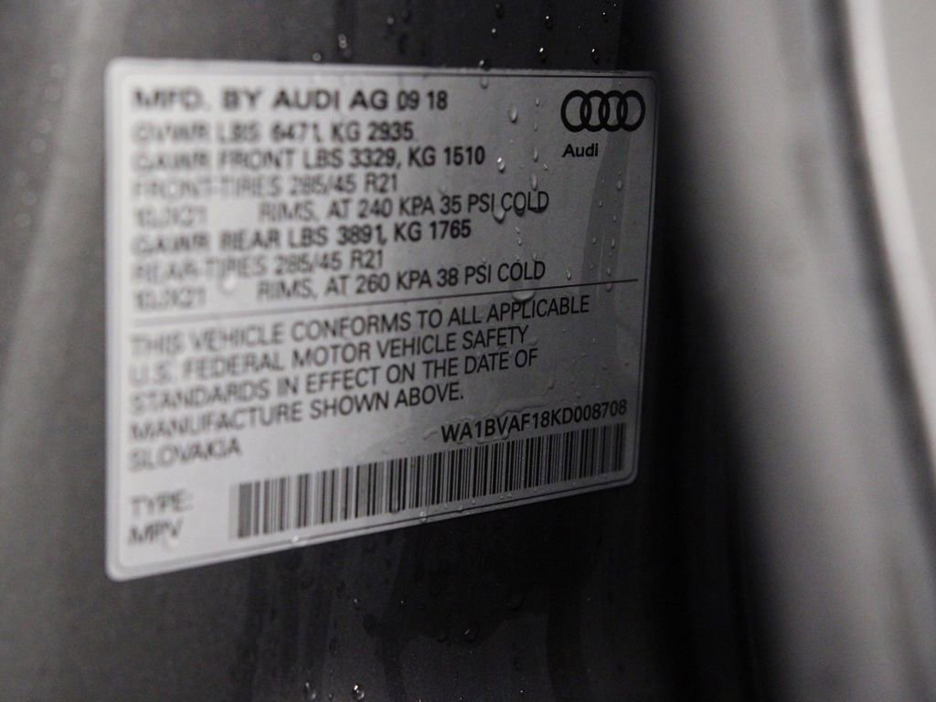 Used 2019 Audi Q8 Premium Plus w/ Premium Plus image 26