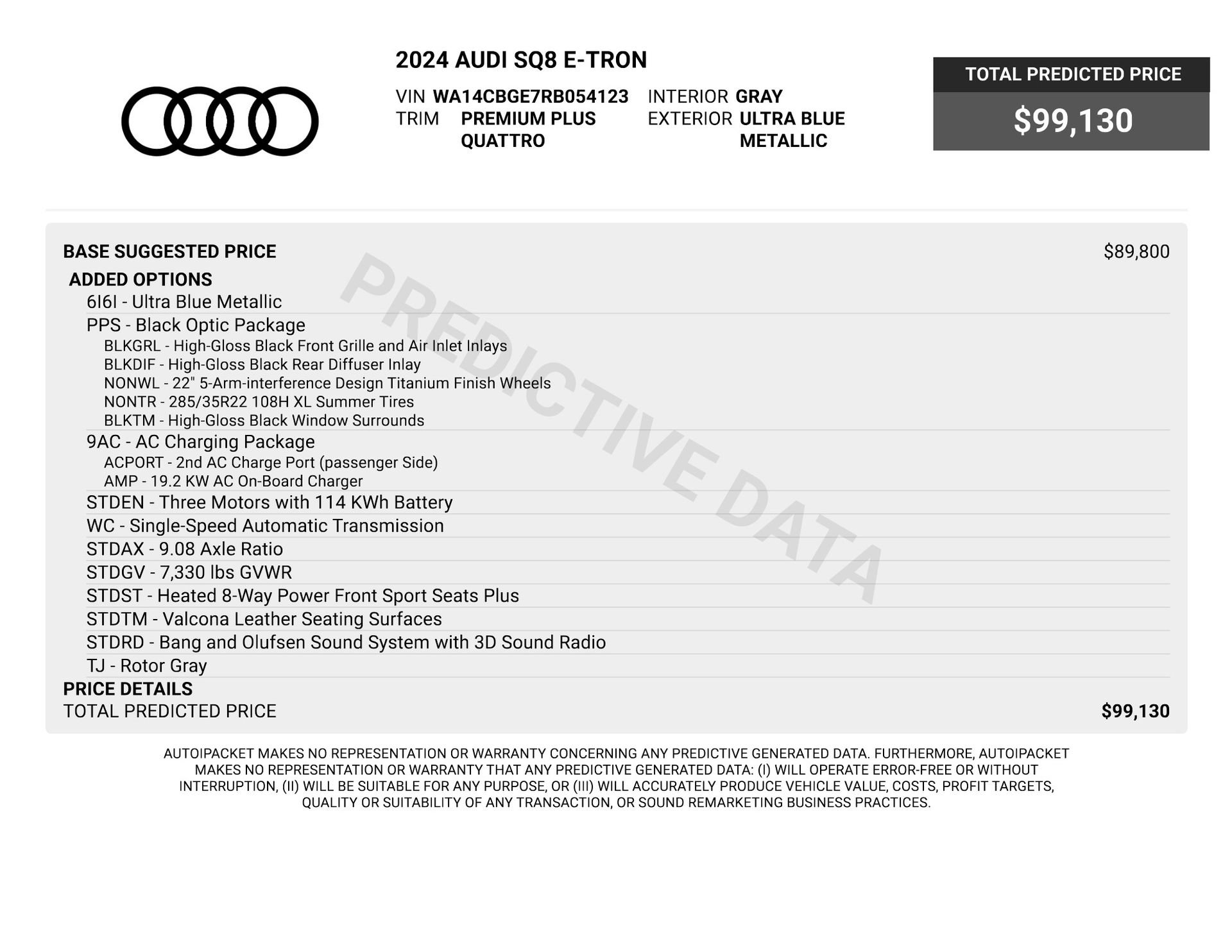 Used 2024 Audi SQ8 e-tron Premium Plus AWD/4WD image 86